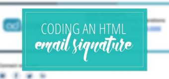 Coding a Custom HTML Email Signature Timelapse