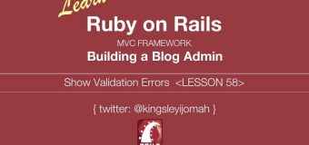 Learn Ruby on Rails Tutorials for Beginners (Building Admin System) – LESSON 58