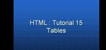 Playing with Nested Tables in HTML: Chapter 15