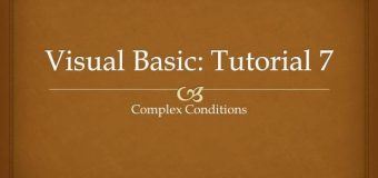 Visual Basic Tutorial 7