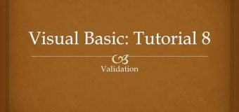 Visual Basic Tutorial 8
