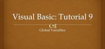 Visual Basic Tutorial 9