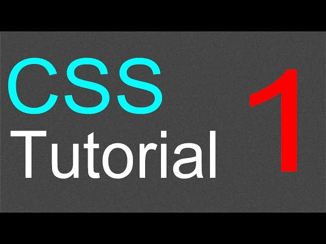 CSS Tutorial for Beginners – 01 – Introduction to CSS