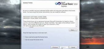 Visual Basic Tutorial – 2 – Installing The Visual Basic IDE