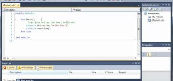 Visual Basic Tutorial – 6 – Comments And Whitespace