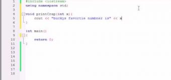 Buckys C++ Programming Tutorials – 10 – Creating Functions That Use Parameters