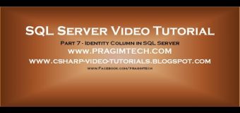 Identity Column in SQL Server – Part 7