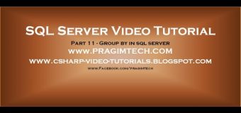 Group by in sql server – Part 11