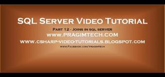 Joins in sql server – Part 12