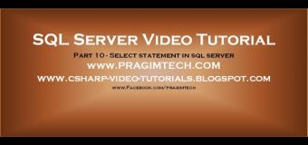 Select statement in sql server – Part 10