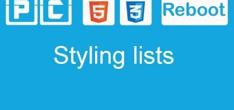 HTML5 and CSS3 beginners tutorial 28 – styling lists