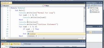 Visual Basic Tutorial – 29 – Continue For