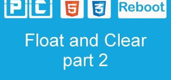 HTML5 and CSS3 beginners tutorial 32 – float and clear [part 2]