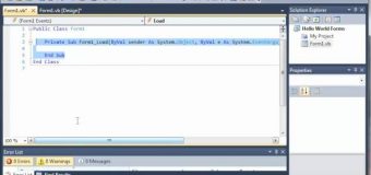 Visual Basic Tutorial – 36 – Introduction To Windows Forms
