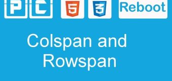 HTML5 and CSS3 beginners tutorial 42 – colspan and rowspan