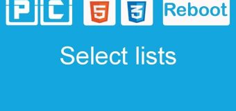HTML5 and CSS3 beginners tutorial 46 – select lists