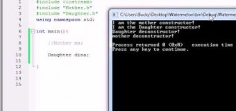 Buckys C++ Programming Tutorials – 54 – Derived Class Constructors and Destructors