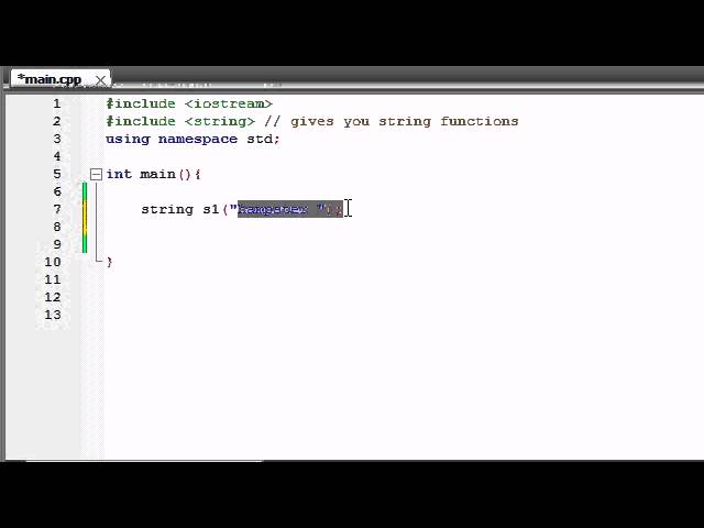 Buckys C++ Programming Tutorials – 71 – string Class and string Functions