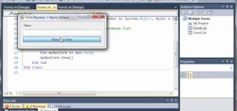 Visual Basic Tutorial – 99 – More On Multiple Forms