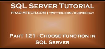 Choose function in SQL Server