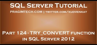 TRY CONVERT function in SQL Server 2012