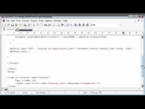 Beginner PHP Tutorial – 177 – Auto Suggest Application Part 3