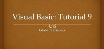 Visual Basic Tutorial 9