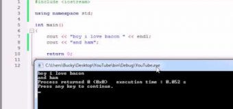 Buckys C++ Programming Tutorials – 3 – More on Printing Text