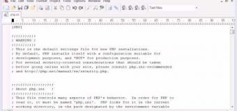Beginner PHP Tutorial – 7 – The php.ini File