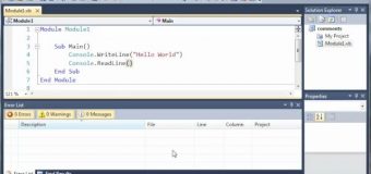 Visual Basic Tutorial – 7 – Errors