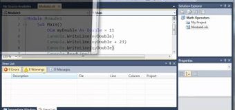 Visual Basic Tutorial – 10 – More On Math Operators