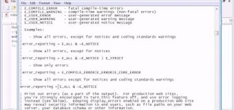 Beginner PHP Tutorial – 15 – More on Error Reporting