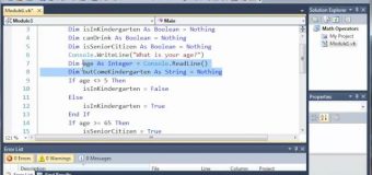 Visual Basic Tutorial – 16 – Conditional Operators