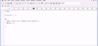 Beginner PHP Tutorial – 26 – do while Loop