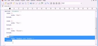 Beginner PHP Tutorial – 28 – switch Statement