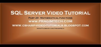 Mathematical functions in sql server   Part 29