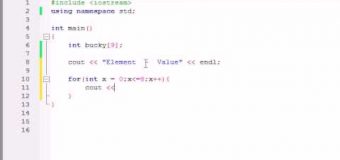 Buckys C++ Programming Tutorials – 33 – Create an Array Using Loops