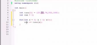 Buckys C++ Programming Tutorials – 34 – Using Arrays in Calculations