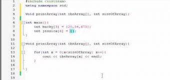 Buckys C++ Programming Tutorials – 35 – Passing Arrays to Functions
