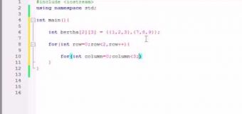 Buckys C++ Programming Tutorials – 37 – How to Print Out Multidimensional Arrays
