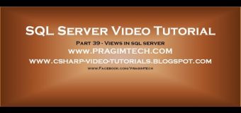 Views in sql server   Part 39