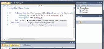 Visual Basic Tutorial – 39 – MessageBoxes
