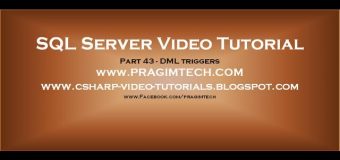 DML triggers in sql server   Part 43