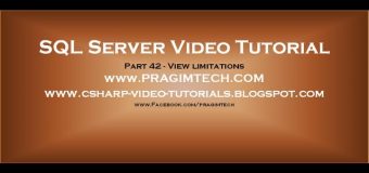View limitations in sql server   Part 42