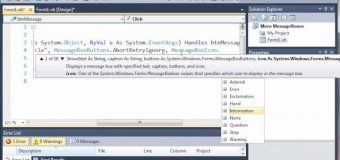 Visual Basic Tutorial – 40 – MessageBox Input