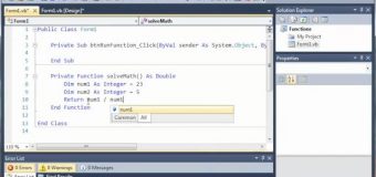 Visual Basic Tutorial – 43 – Functions