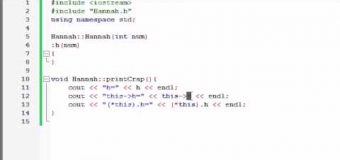 Buckys C++ Programming Tutorials – 49 – this
