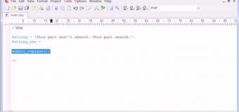Beginner PHP Tutorial – 50 – String Functions: Replacing Part of a String