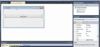 Visual Basic Tutorial – 50 – Global Variables