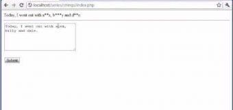 Beginner PHP Tutorial – 53 – Word Censoring Part 2
